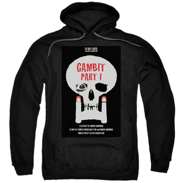 Black pullover hoodie with Star Trek The Next Generation Tng Season 7 Episode 4 graphic