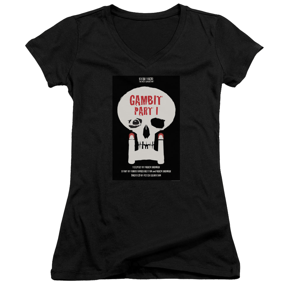 Star Trek The Next Generation Tng Season 7 Episode 4 - Juniors V-Neck T-Shirt Juniors V-Neck T-Shirt Star Trek   