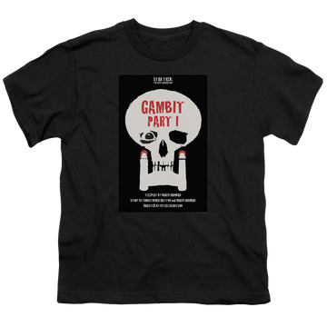 Black youth t-shirt for ages 8 to 12 with Star Trek The Next Generation Tng Season 7 Episode 4 graphic