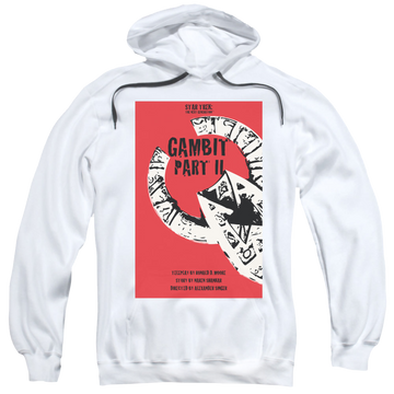 White pullover hoodie with Star Trek The Next Generation Tng Season 7 Episode 5 graphic