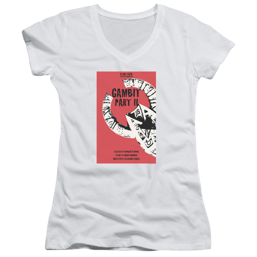 Star Trek The Next Generation Tng Season 7 Episode 5 - Juniors V-Neck T-Shirt Juniors V-Neck T-Shirt Star Trek   