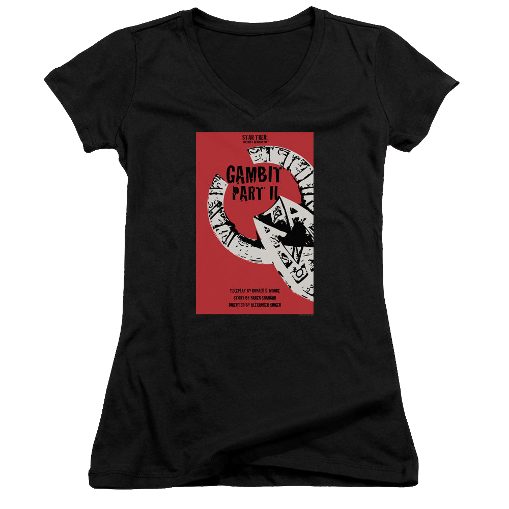 Star Trek The Next Generation Tng Season 7 Episode 5 - Juniors V-Neck T-Shirt Juniors V-Neck T-Shirt Star Trek   