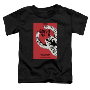 Black toddler t-shirt with Star Trek The Next Generation Tng Season 7 Episode 5 graphic