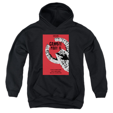 Black youth hoodie for ages 8 to 12 with Star Trek The Next Generation Tng Season 7 Episode 5 graphic