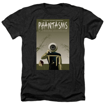 Black men's heather t-shirt with Star Trek The Next Generation Tng Season 7 Episode 6 graphic