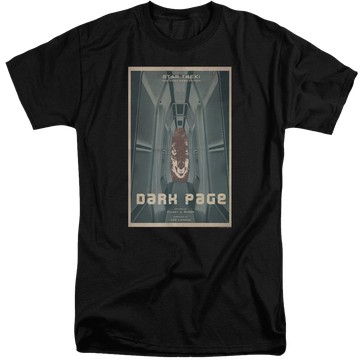 Black men's tall fit t-shirt with Star Trek The Next Generation Tng Season 7 Episode 7 graphic