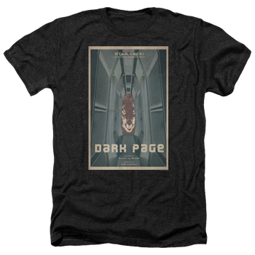 Black men's heather t-shirt with Star Trek The Next Generation Tng Season 7 Episode 7 graphic