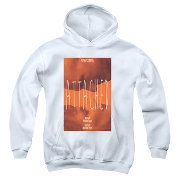 White youth hoodie for ages 8 to 12 with Star Trek The Next Generation Tng Season 7 Episode 8 graphic