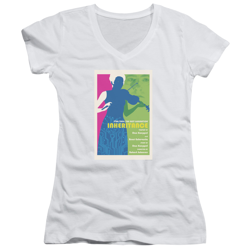 Star Trek The Next Generation Tng Season 7 Episode 10 - Juniors V-Neck T-Shirt Juniors V-Neck T-Shirt Star Trek   