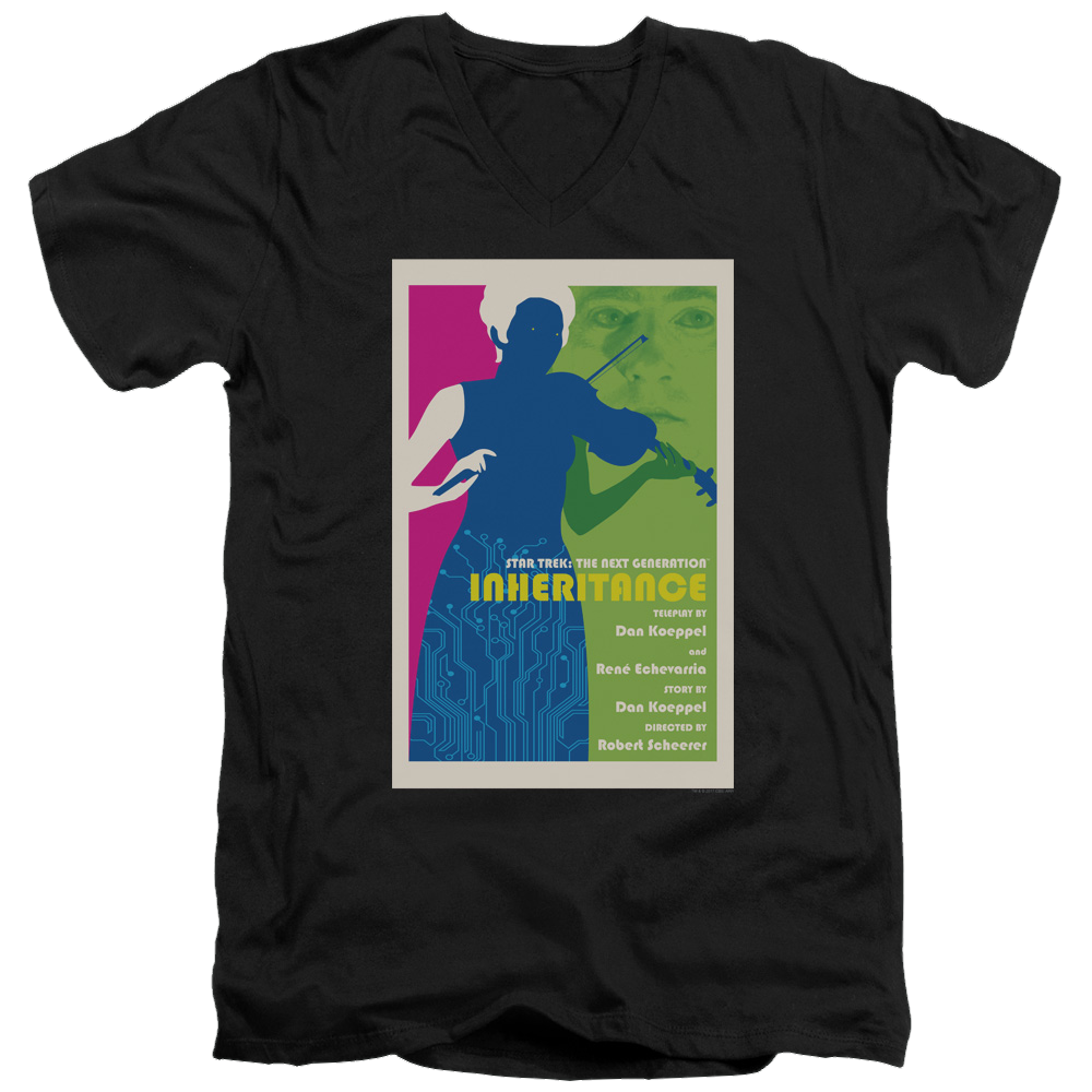 Star Trek The Next Generation Tng Season 7 Episode 10 - Men's V-Neck T-Shirt Men's V-Neck T-Shirt Star Trek   