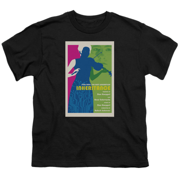Black youth t-shirt for ages 8 to 12 with Star Trek The Next Generation Tng Season 7 Episode 10 graphic