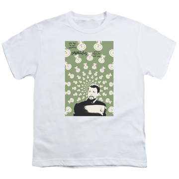 White youth t-shirt for ages 8 to 12 with Star Trek The Next Generation Tng Season 7 Episode 11 graphic
