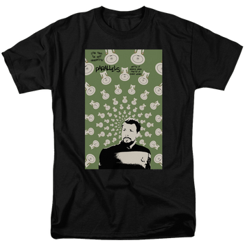 Black men's regular fit t-shirt with Star Trek The Next Generation S7 E11 graphic