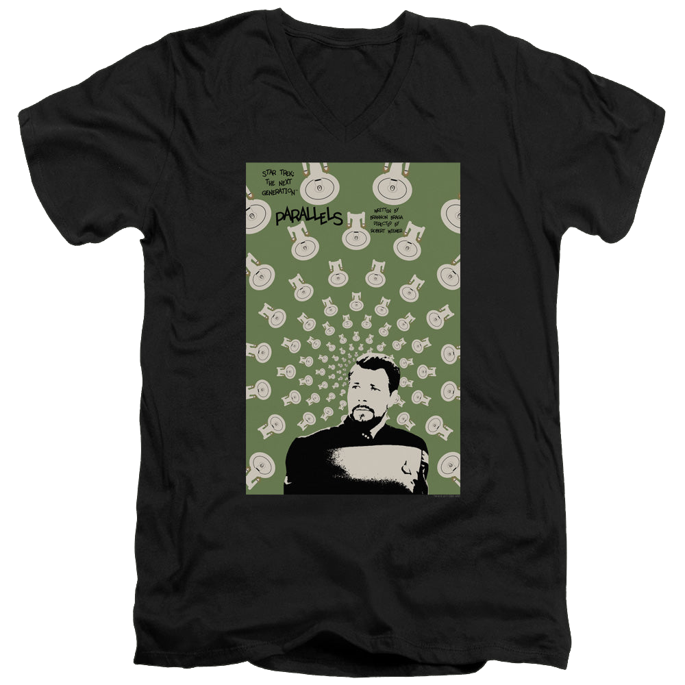 Star Trek The Next Generation Tng Season 7 Episode 11 - Men's V-Neck T-Shirt Men's V-Neck T-Shirt Star Trek   