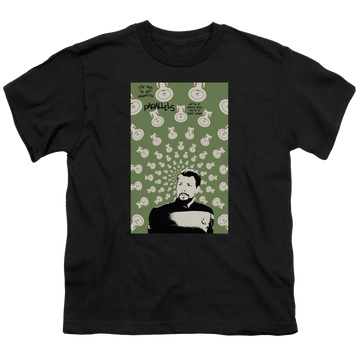 Black youth t-shirt for ages 8 to 12 with Star Trek The Next Generation Tng Season 7 Episode 11 graphic