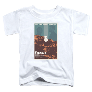 White toddler t-shirt with Star Trek The Next Generation Tng Season 7 Episode 12 graphic