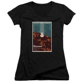 Star Trek The Next Generation Tng Season 7 Episode 12 - Juniors V-Neck T-Shirt Juniors V-Neck T-Shirt Star Trek   