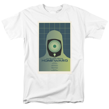 White men's regular fit t-shirt with Star Trek The Next Generation Season 7 Episode 13 graphic