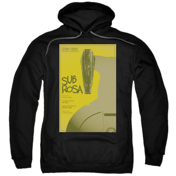 Black pullover hoodie with Star Trek The Next Generation Tng Season 7 Episode 14 graphic