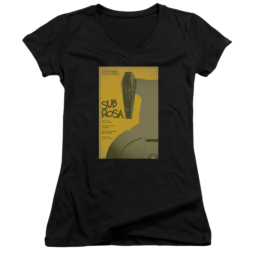 Star Trek The Next Generation Tng Season 7 Episode 14 - Juniors V-Neck T-Shirt Juniors V-Neck T-Shirt Star Trek   