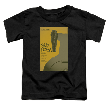 Black toddler t-shirt with Star Trek The Next Generation Tng Season 7 Episode 14 graphic