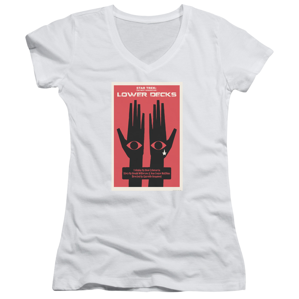 Star Trek The Next Generation Tng Season 7 Episode 15 - Juniors V-Neck T-Shirt Juniors V-Neck T-Shirt Star Trek   