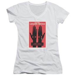 Star Trek The Next Generation Tng Season 7 Episode 15 - Juniors V-Neck T-Shirt Juniors V-Neck T-Shirt Star Trek   