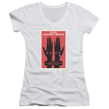 Star Trek The Next Generation Tng Season 7 Episode 15 - Juniors V-Neck T-Shirt Juniors V-Neck T-Shirt Star Trek   
