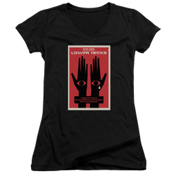 Star Trek The Next Generation Tng Season 7 Episode 15 - Juniors V-Neck T-Shirt Juniors V-Neck T-Shirt Star Trek   