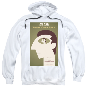 White pullover hoodie with Star Trek The Next Generation Tng Season 7 Episode 16 graphic