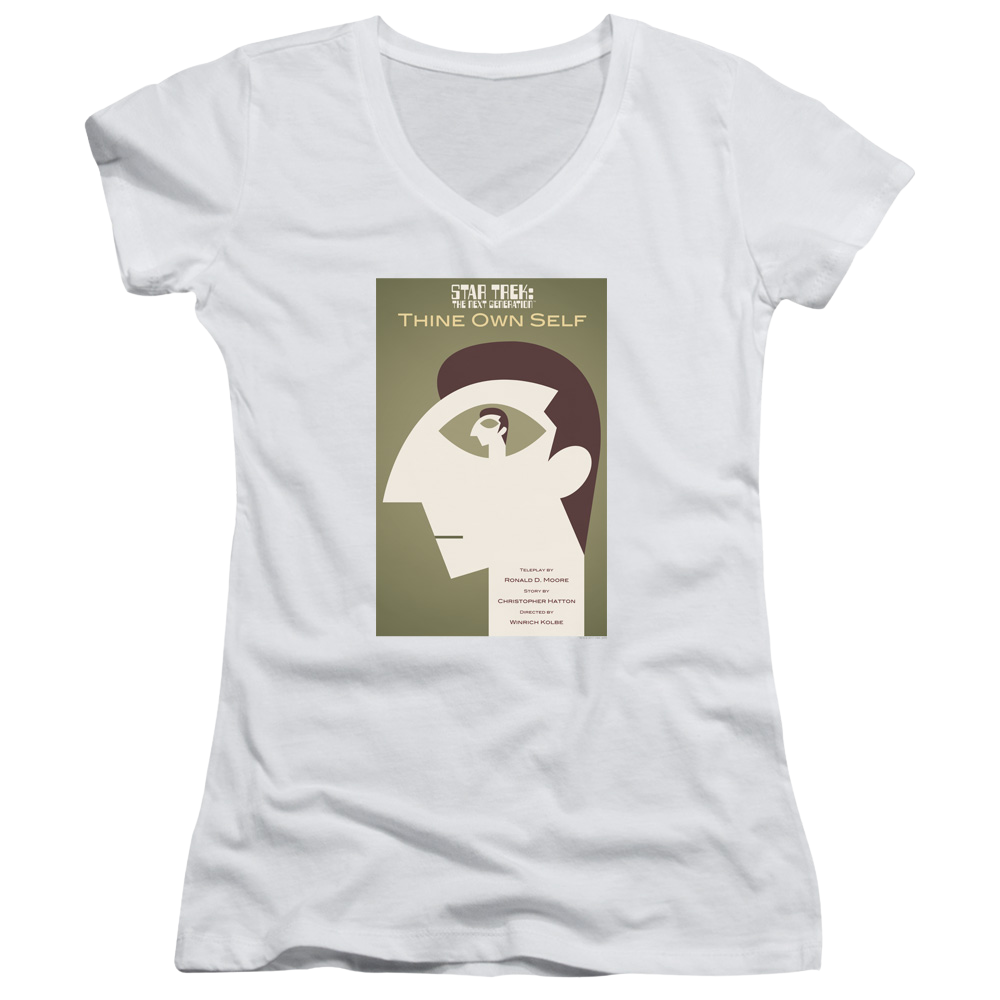 Star Trek The Next Generation Tng Season 7 Episode 16 - Juniors V-Neck T-Shirt Juniors V-Neck T-Shirt Star Trek   