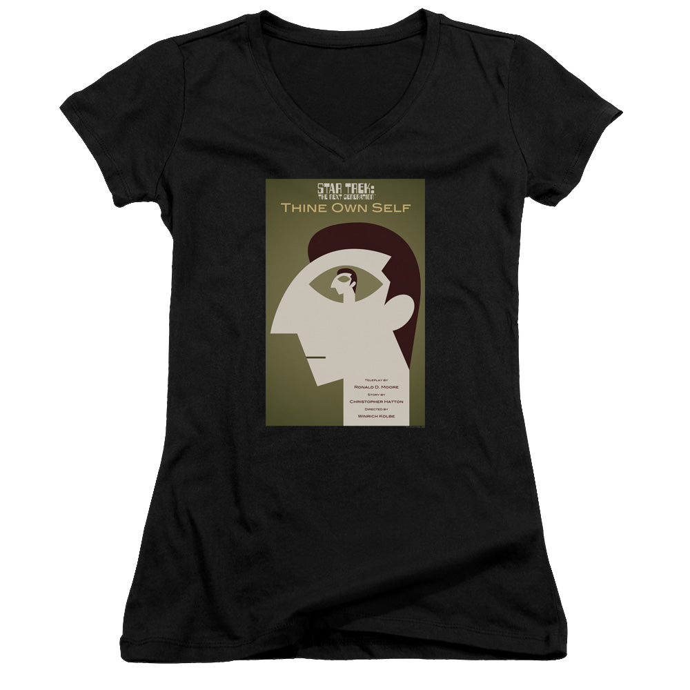 Star Trek The Next Generation Tng Season 7 Episode 16 - Juniors V-Neck T-Shirt Juniors V-Neck T-Shirt Star Trek   