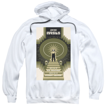 White pullover hoodie with Star Trek The Next Generation Tng Season 7 Episode 17 graphic