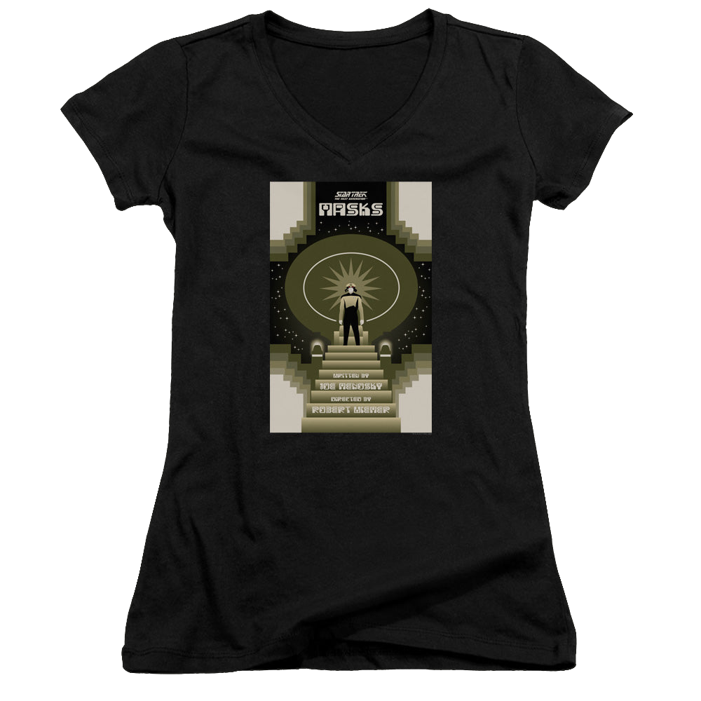Star Trek The Next Generation Tng Season 7 Episode 17 - Juniors V-Neck T-Shirt Juniors V-Neck T-Shirt Star Trek   