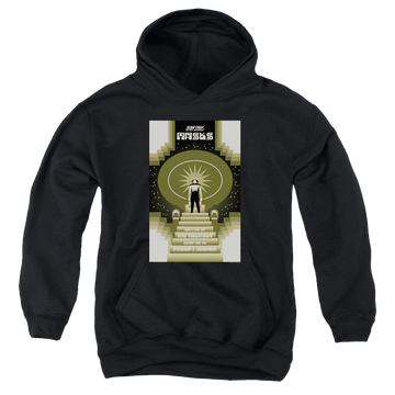 Black youth hoodie for ages 8 to 12 with Star Trek The Next Generation Tng Season 7 Episode 17 graphic