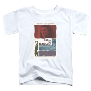 White toddler t-shirt with Star Trek The Next Generation Tng Season 7 Episode 18 graphic