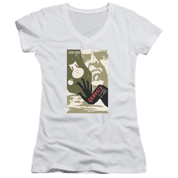 Star Trek The Next Generation Tng Season 7 Episode 19 - Juniors V-Neck T-Shirt Juniors V-Neck T-Shirt Star Trek   
