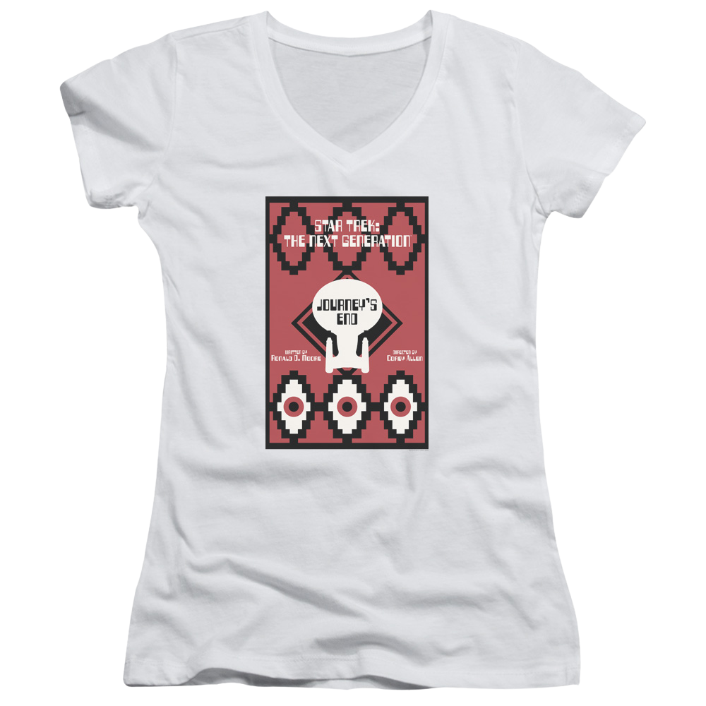 Star Trek The Next Generation Tng Season 7 Episode 20 - Juniors V-Neck T-Shirt Juniors V-Neck T-Shirt Star Trek   