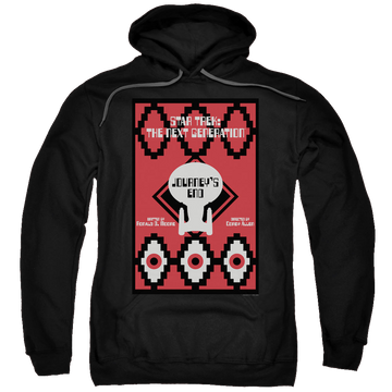 Black pullover hoodie with Star Trek The Next Generation Tng Season 7 Episode 20 graphic