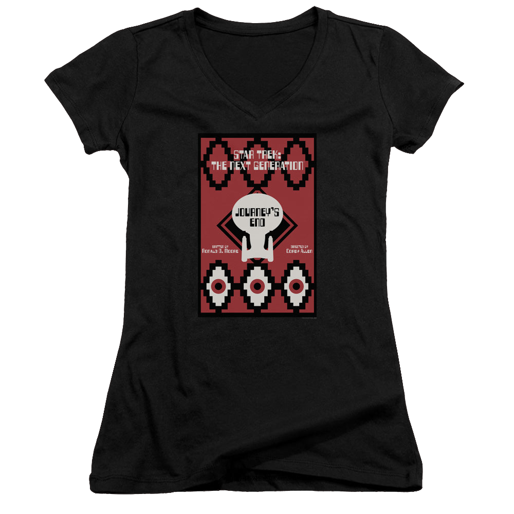 Star Trek The Next Generation Tng Season 7 Episode 20 - Juniors V-Neck T-Shirt Juniors V-Neck T-Shirt Star Trek   