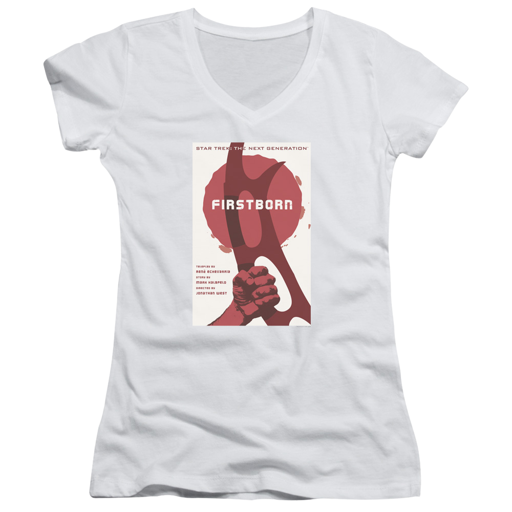 Star Trek The Next Generation Tng Season 7 Episode 21 - Juniors V-Neck T-Shirt Juniors V-Neck T-Shirt Star Trek   