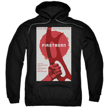 Black pullover hoodie with Star Trek The Next Generation Tng Season 7 Episode 21 graphic