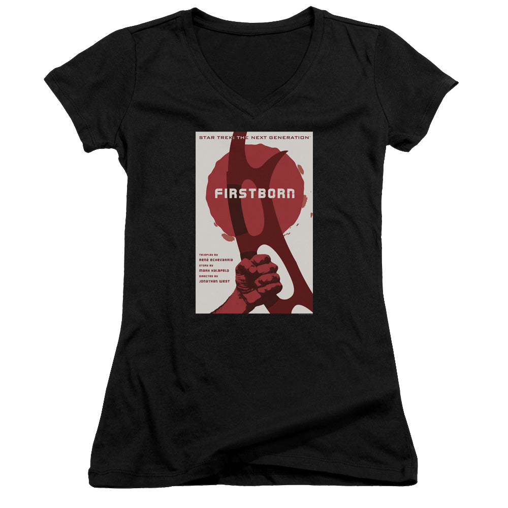Star Trek The Next Generation Tng Season 7 Episode 21 - Juniors V-Neck T-Shirt Juniors V-Neck T-Shirt Star Trek   