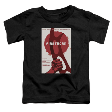 Black toddler t-shirt with Star Trek The Next Generation Tng Season 7 Episode 21 graphic