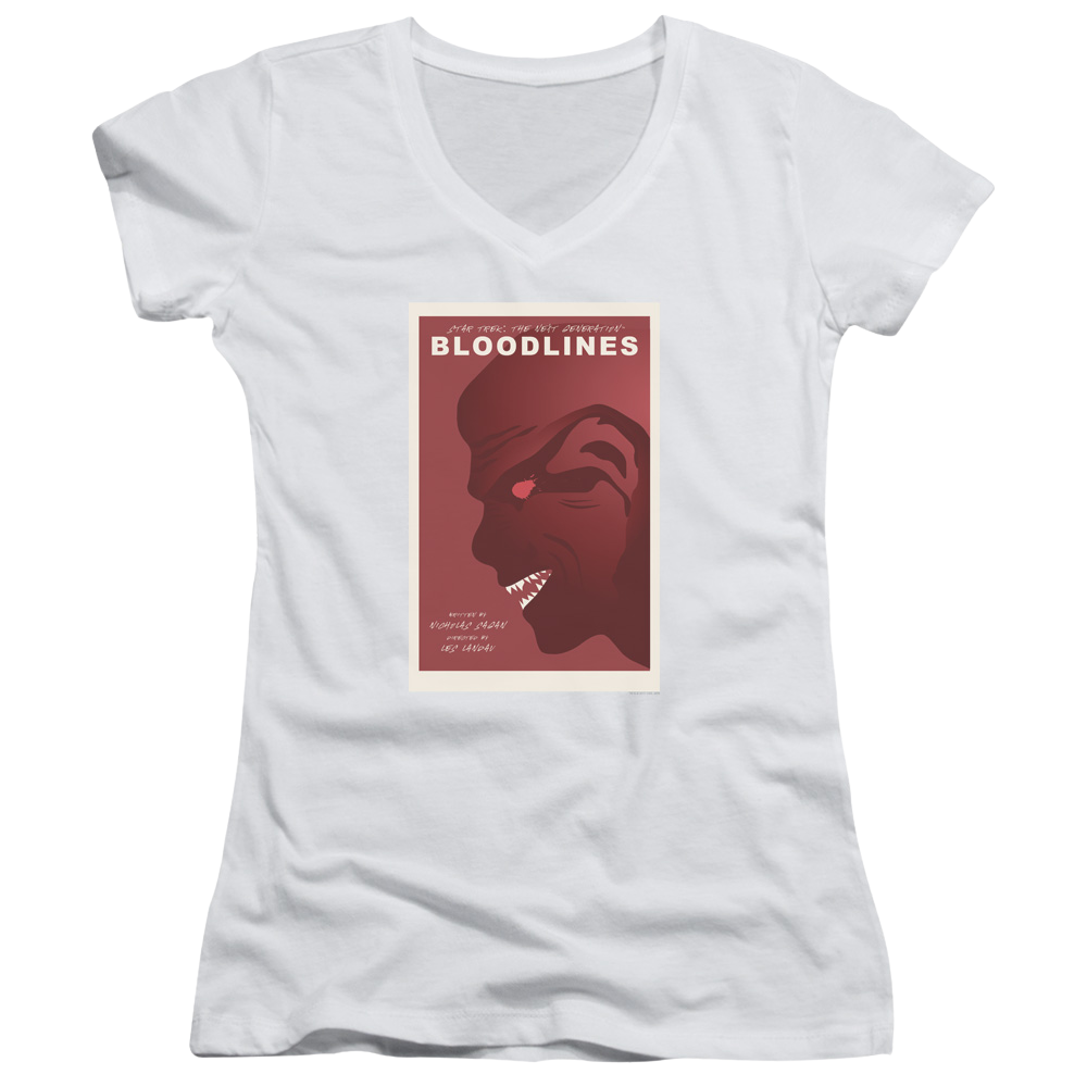 Star Trek The Next Generation Tng Season 7 Episode 22 - Juniors V-Neck T-Shirt Juniors V-Neck T-Shirt Star Trek   