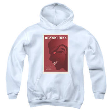White youth hoodie for ages 8 to 12 with Star Trek The Next Generation Tng Season 7 Episode 22 graphic