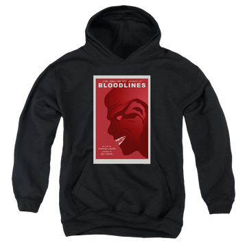 Black youth hoodie for ages 8 to 12 with Star Trek The Next Generation Tng Season 7 Episode 22 graphic