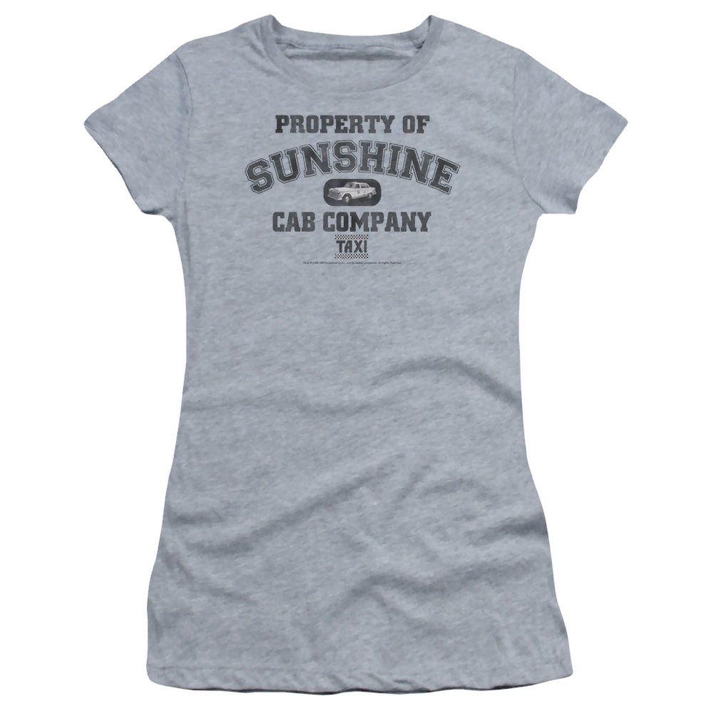 Taxi Property Of Sunshine Cab - Juniors T-Shirt Juniors T-Shirt Taxi   