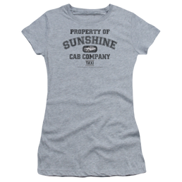 Taxi Property Of Sunshine Cab - Juniors T-Shirt Juniors T-Shirt Taxi   