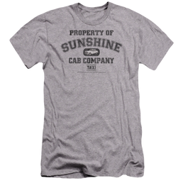 Taxi Property Of Sunshine Cab - Men's Premium Slim Fit T-Shirt Men's Premium Slim Fit T-Shirt Taxi   